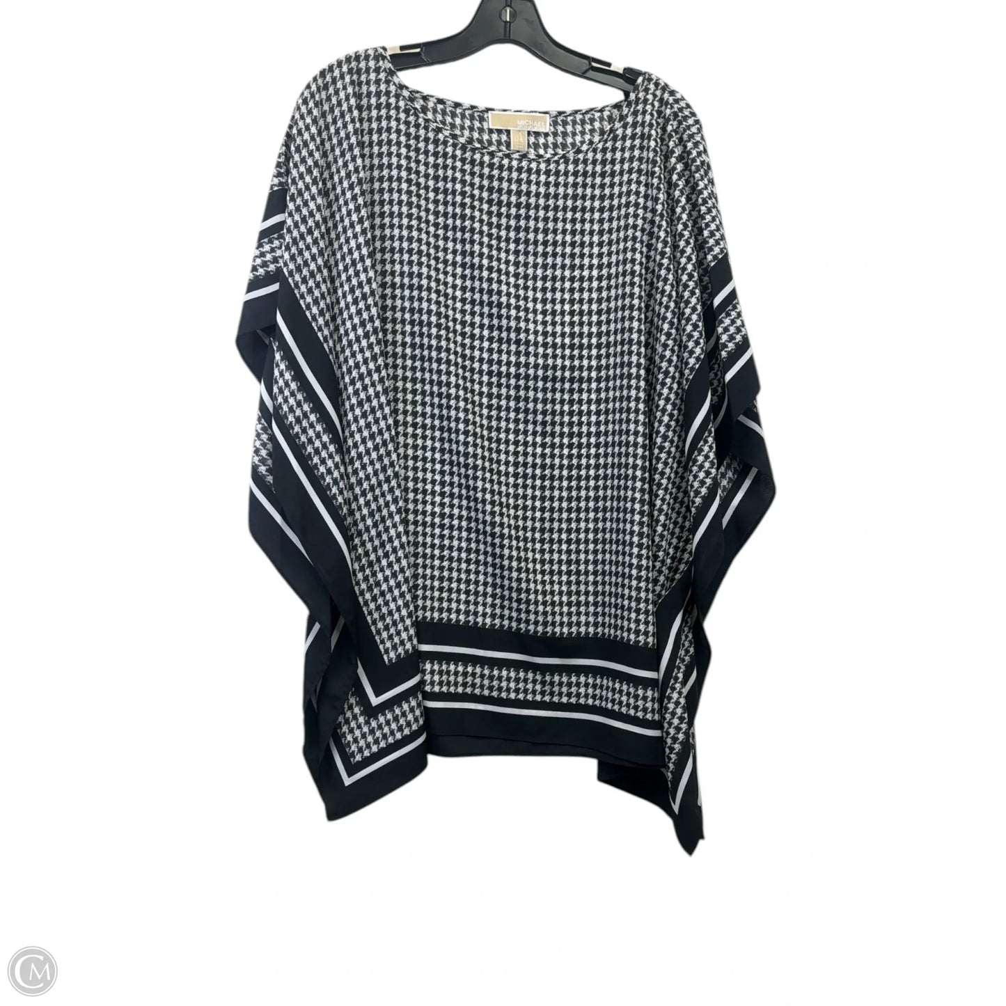 Swimwear Cover-up By Michael By Michael Kors In Black & White, Size: L