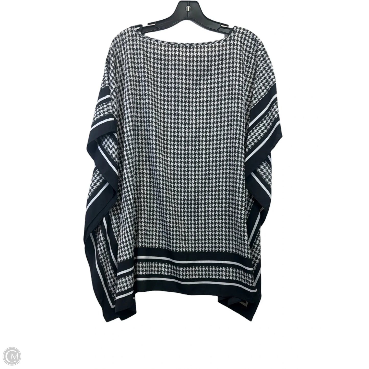Swimwear Cover-up By Michael By Michael Kors In Black & White, Size: L