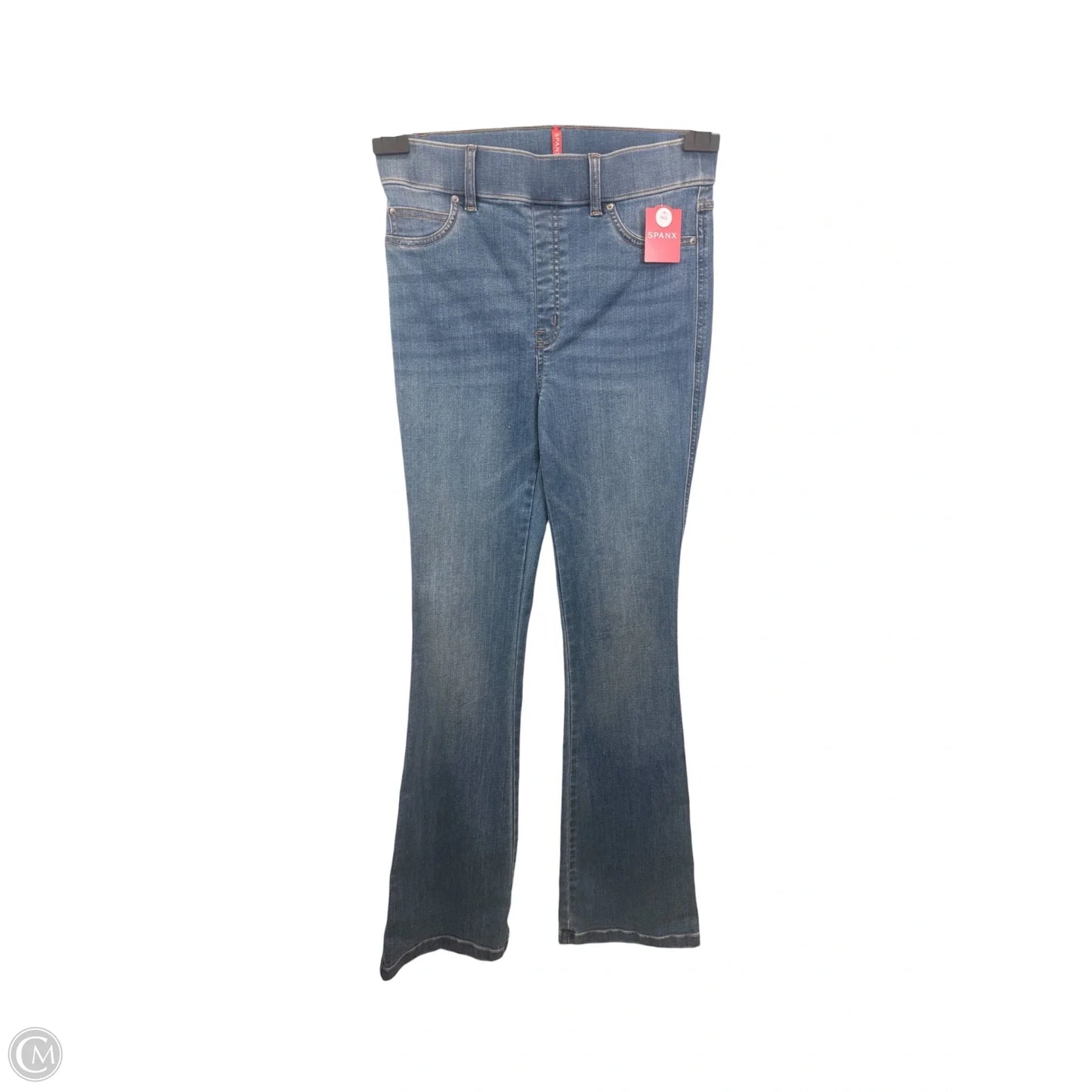 Jeans Flared By Spanx In Blue Denim, Size: M