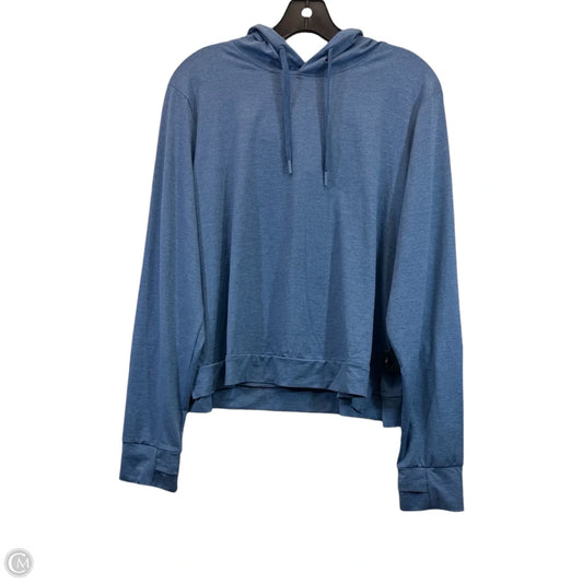 Athletic Top Long Sleeve Hoodie By All In Motion In Blue, Size: Xl