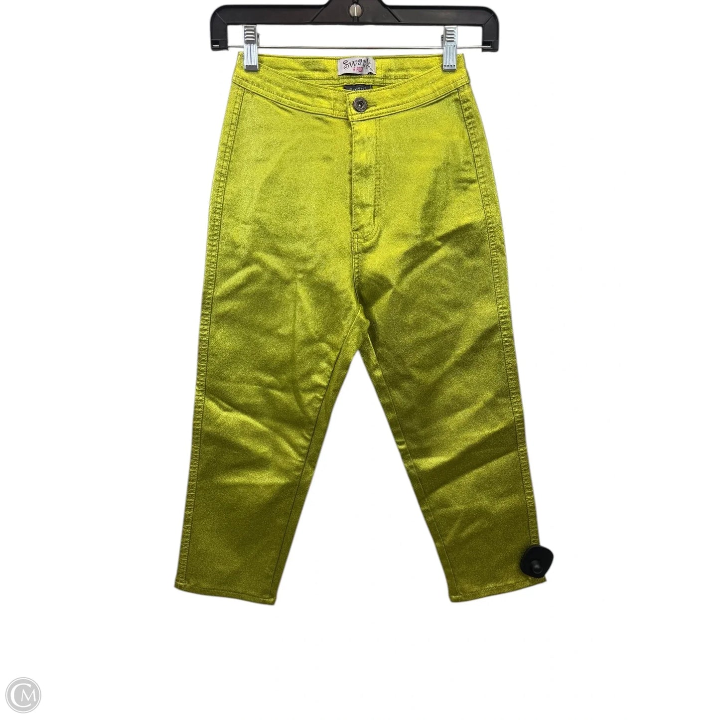 Capris By Swank In Green, Size: S