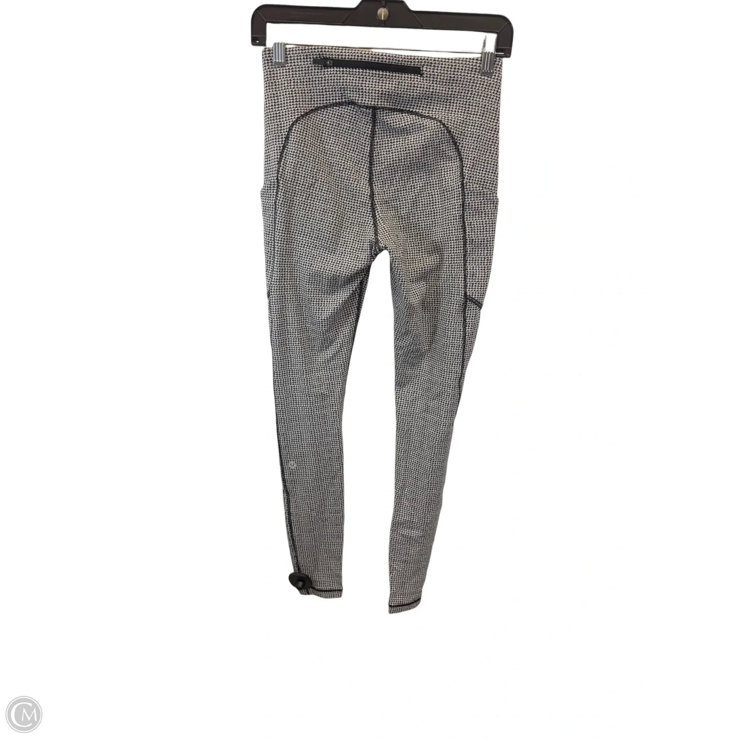 Athletic Leggings By Lululemon In Black & White, Size: 6