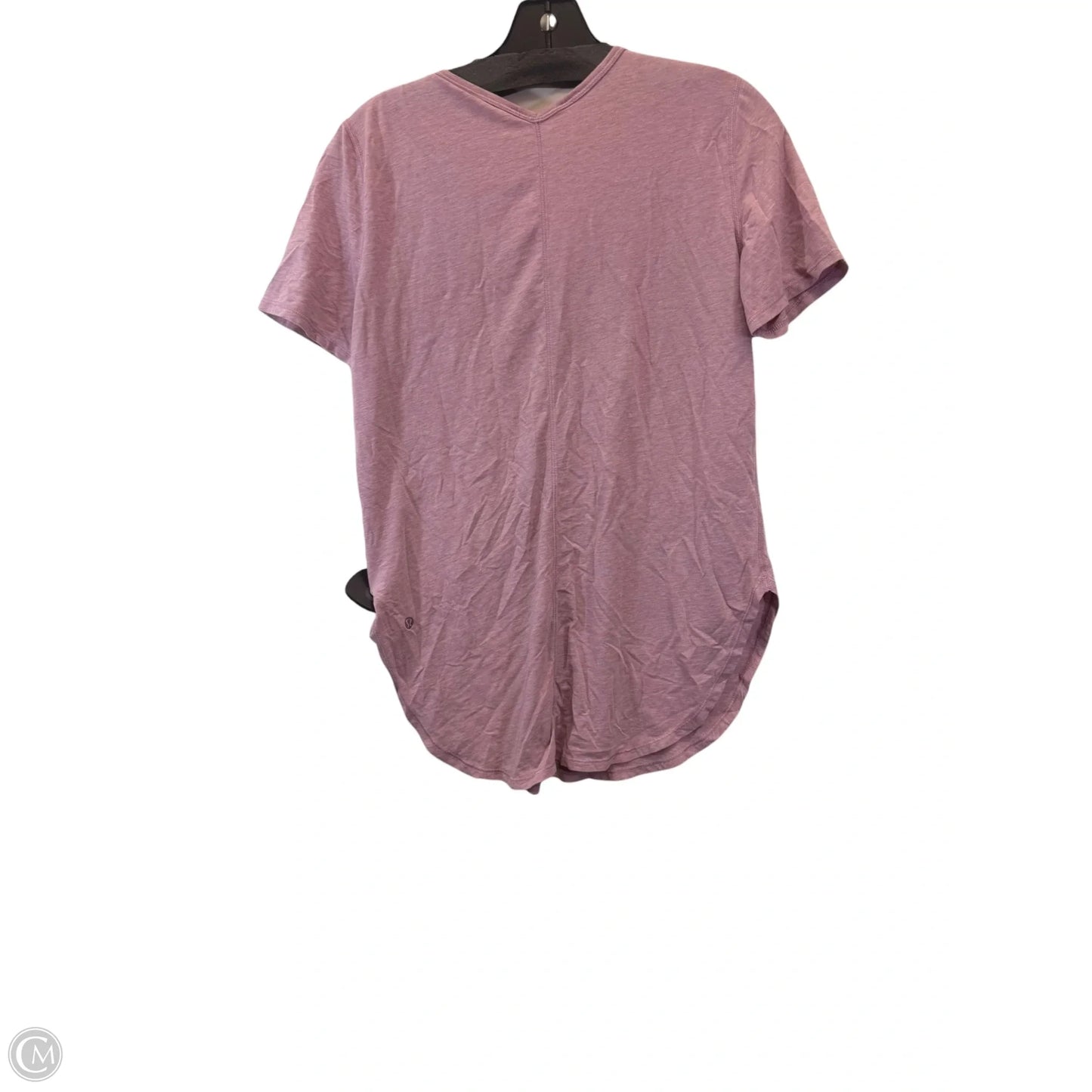 Athletic Top Short Sleeve By Lululemon In Purple, Size: Xs