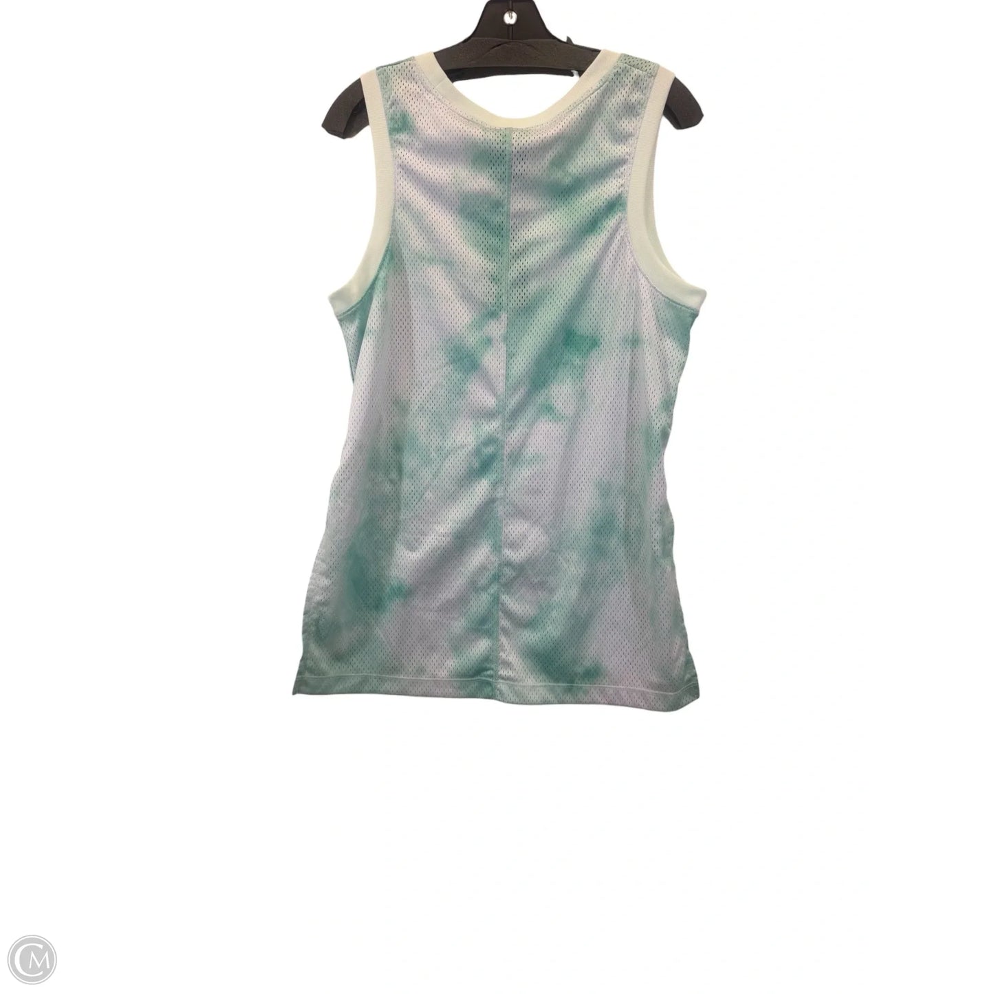 Athletic Tank Top By Nike In Blue & Green, Size: S