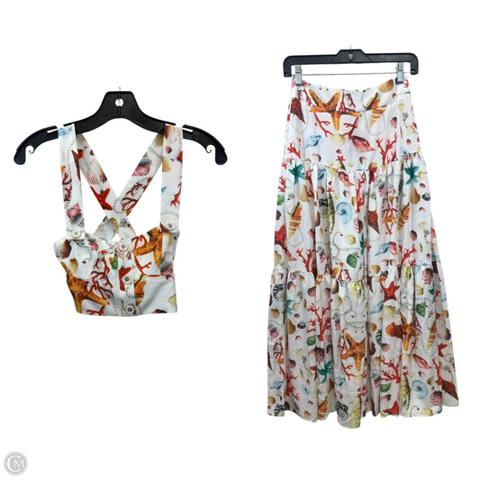 Skirt Set 2pc By Commense In Multi-colored, Size: Xs
