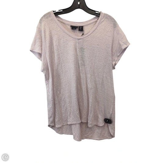 Top Short Sleeve By Tahari In Purple, Size: Xl