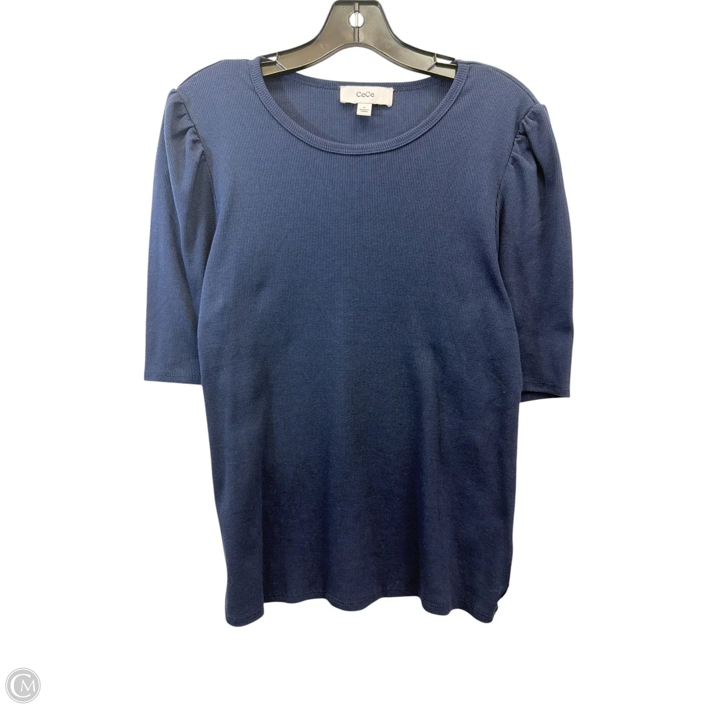 Top Short Sleeve Basic By Cece In Navy, Size: Xl