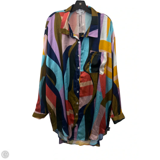 Top Long Sleeve By Fashion Nova In Multi-colored, Size: 3x