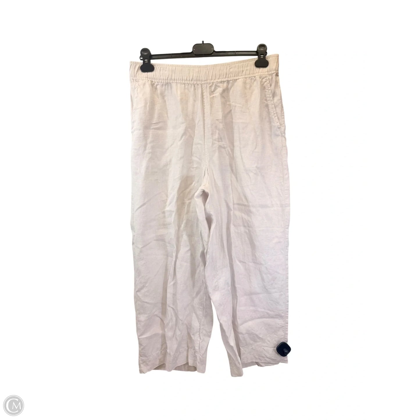 Pants Linen By Tahari In White, Size: Xl