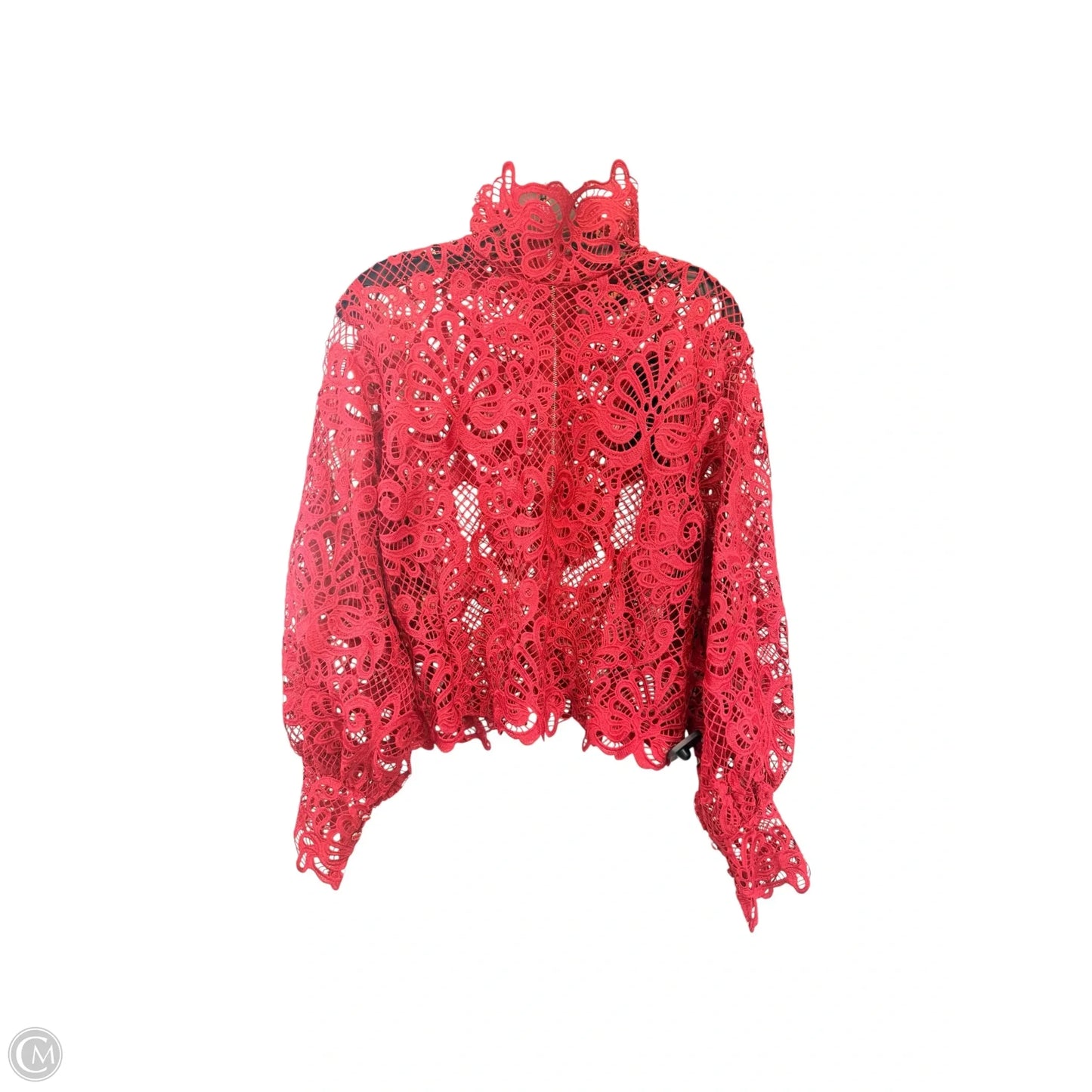 Top Long Sleeve By Fashion Nova In Red, Size: 1x