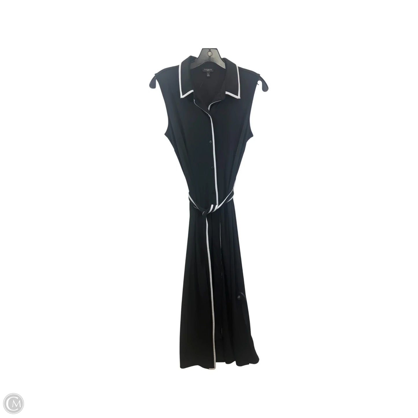 Dress Casual Maxi By Talbots In Black & White, Size: Mp