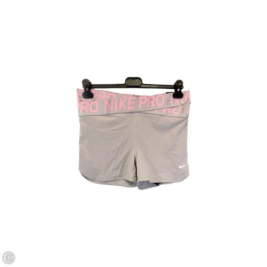 Athletic Shorts By Nike In Grey & Pink, Size: Xl