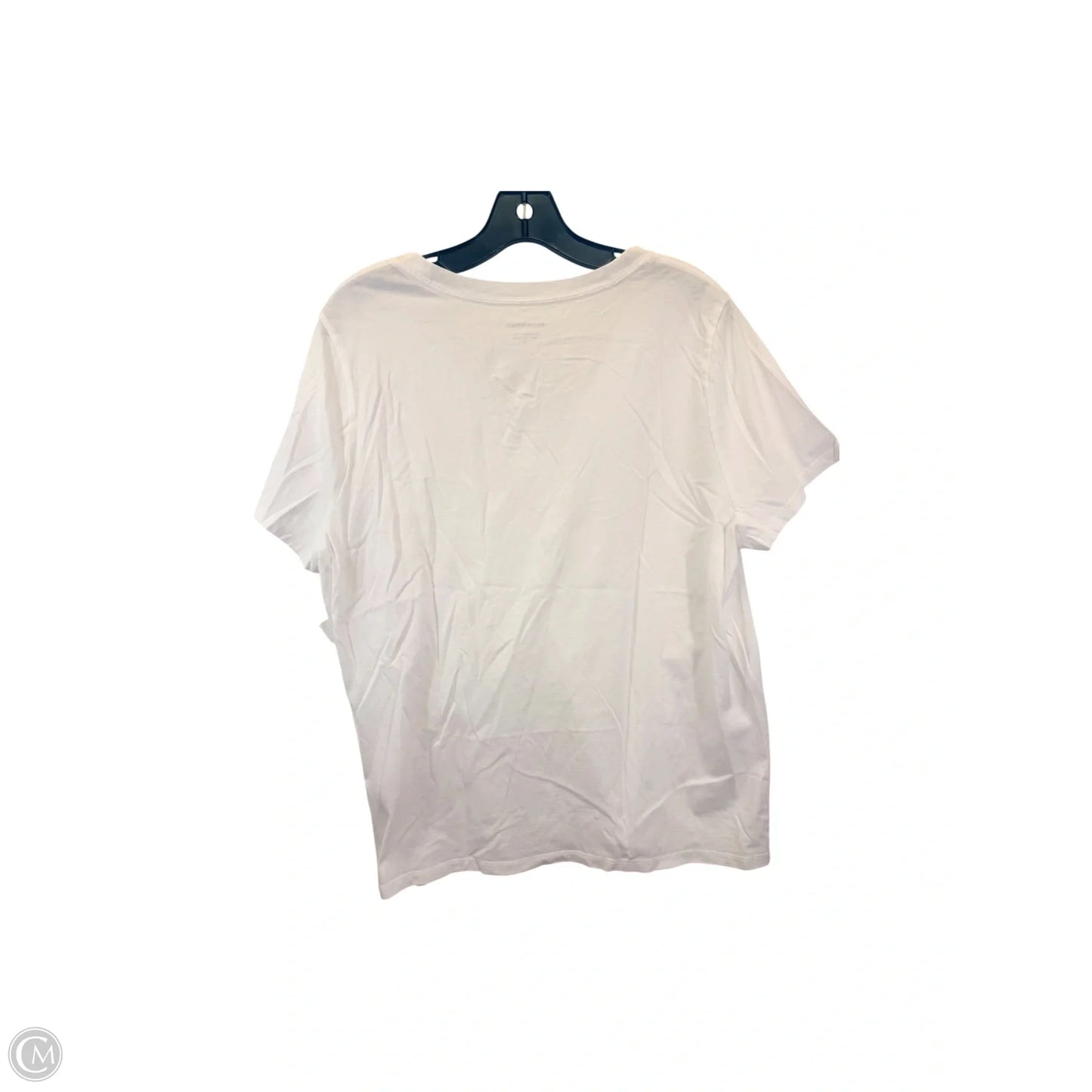 Top Short Sleeve Basic By Banana Republic In White, Size: Xl