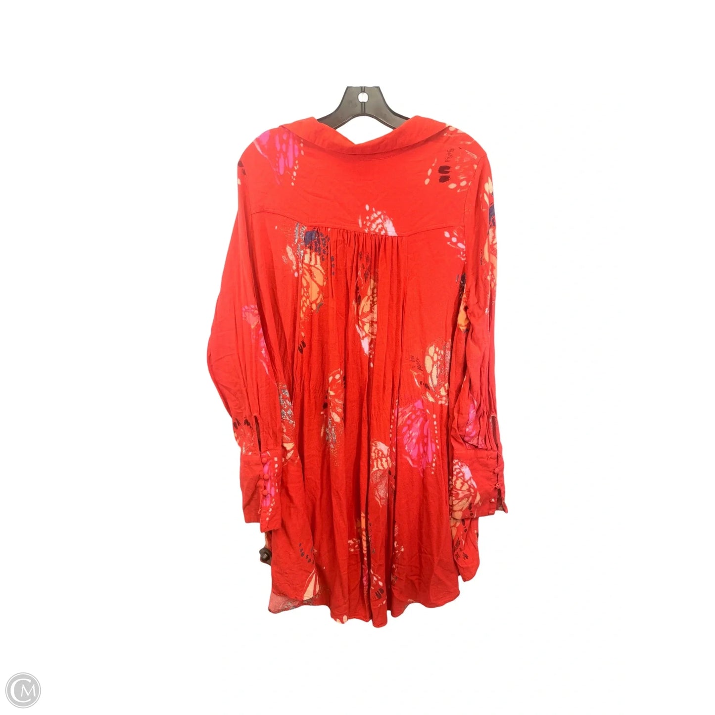 Dress Casual Short By Free People In Orange & Pink, Size: L