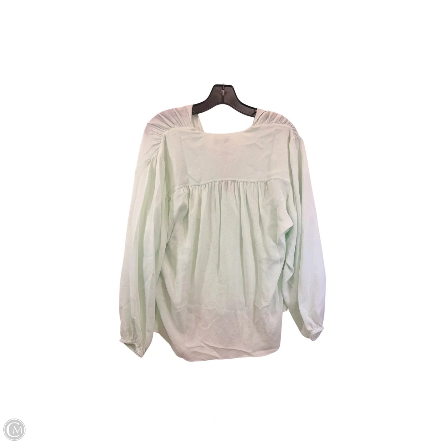 Top Long Sleeve By Vince In Green, Size: M