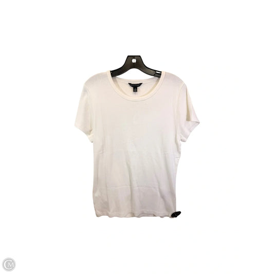 Top Short Sleeve By Banana Republic In Cream, Size: Xl