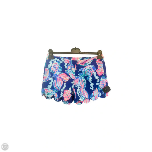 Shorts Designer By Lilly Pulitzer In Blue & Pink, Size: 0