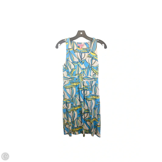 Dress Designer By Lilly Pulitzer In Blue & Yellow, Size: Xs