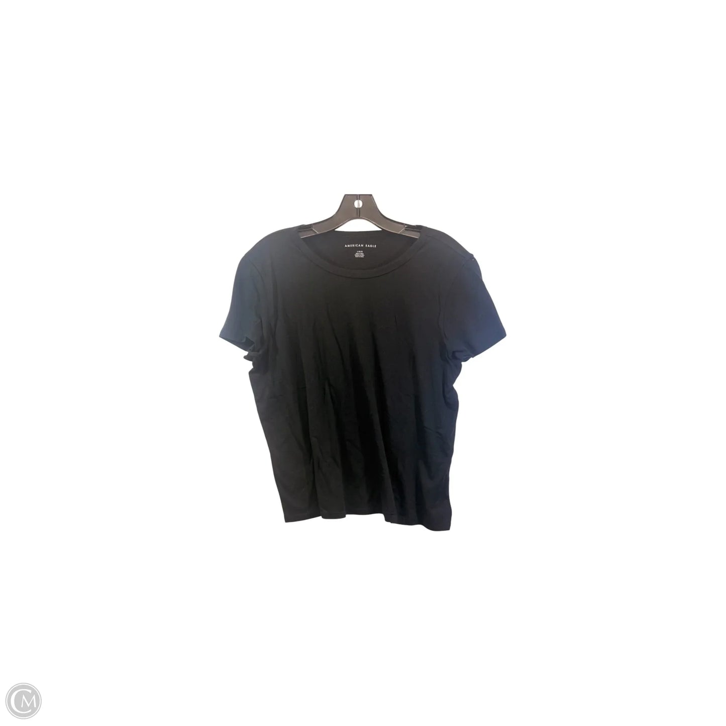 Top Short Sleeve Basic By American Eagle In Black, Size: L