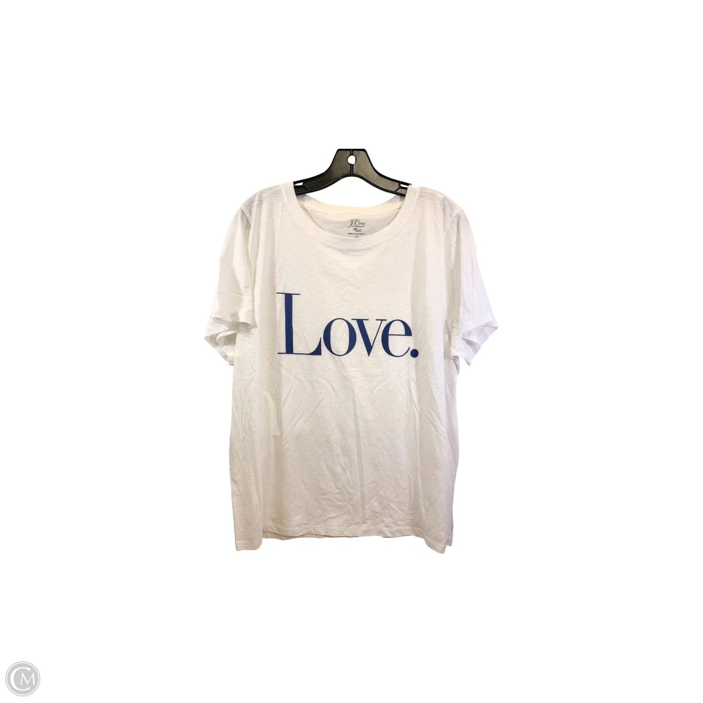 Top Short Sleeve Basic By J. Crew In White, Size: Xxl