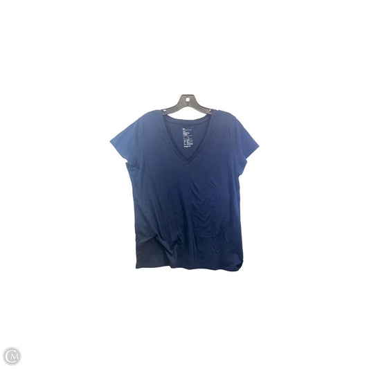 Top Short Sleeve By Gap In Navy, Size: L