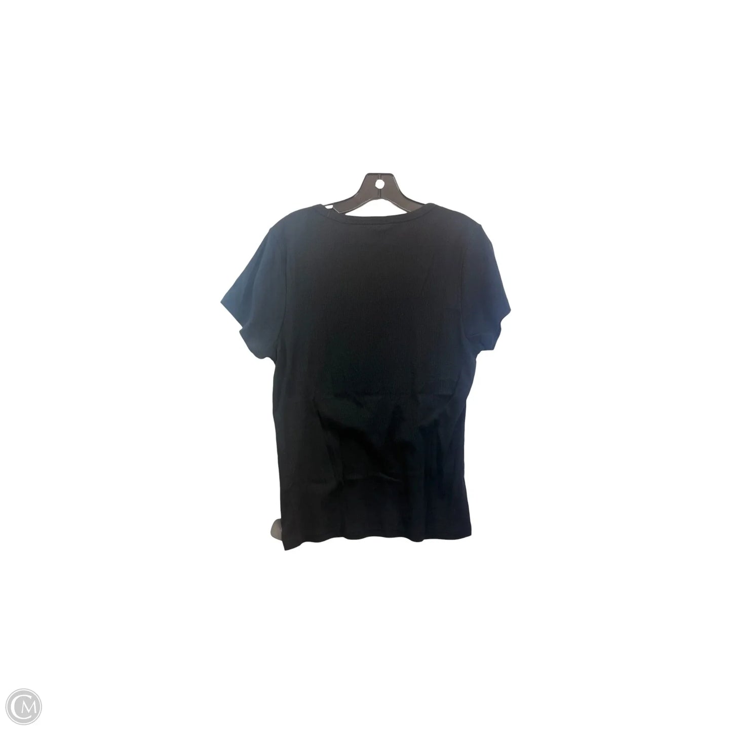 Top Short Sleeve Basic By Banana Republic In Black, Size: Xl