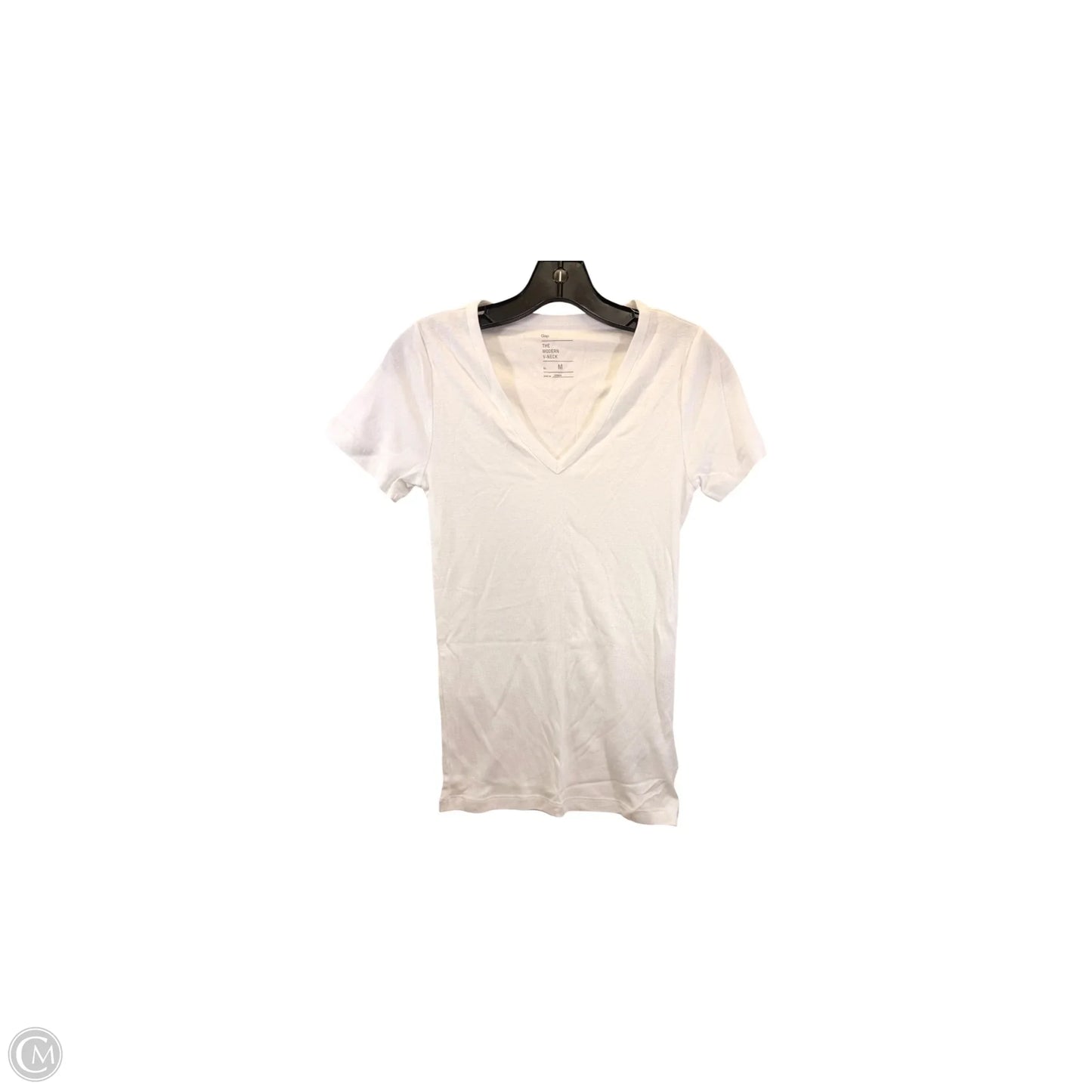Top Short Sleeve Basic By Gap In White, Size: M