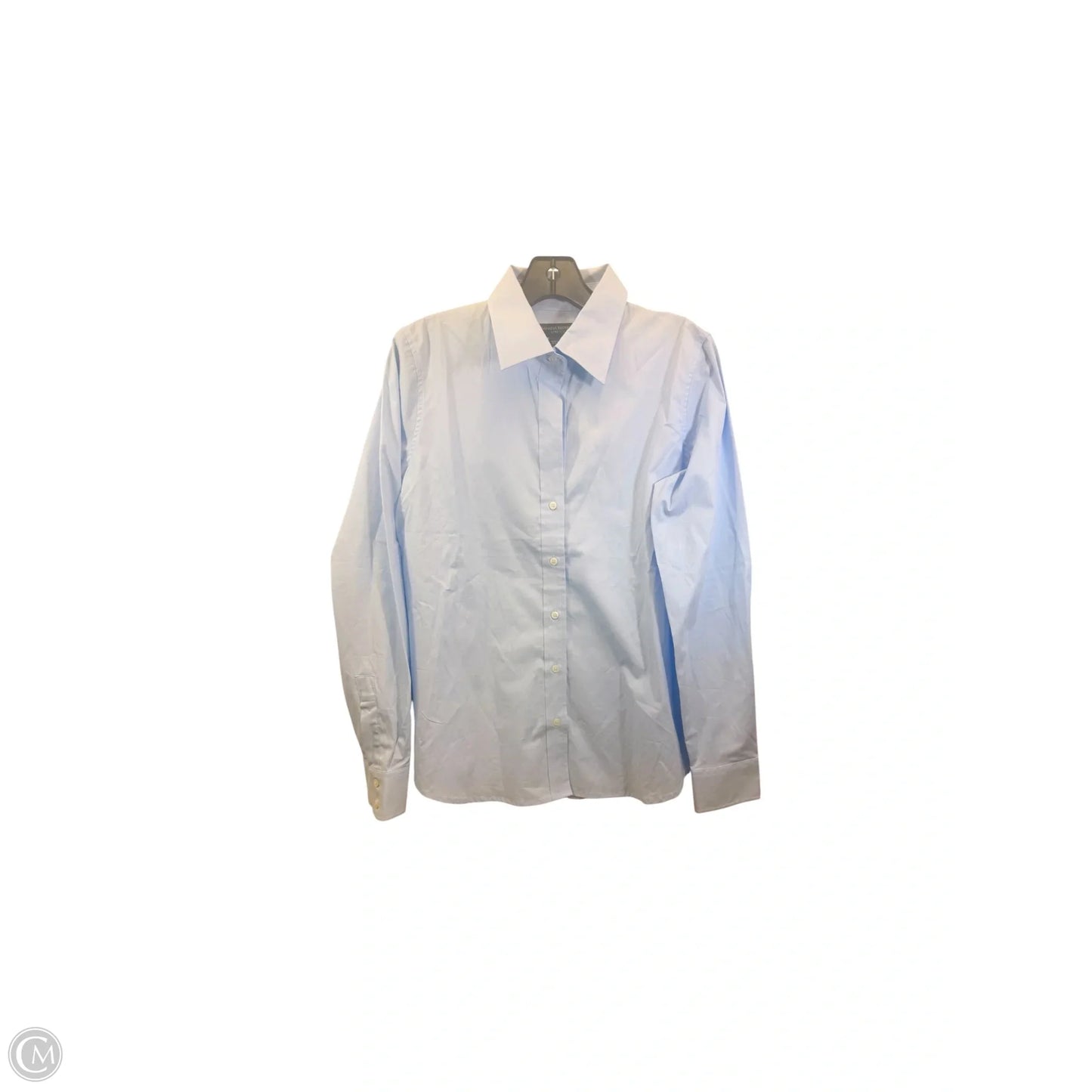 Top Long Sleeve By Banana Republic In Blue, Size: M