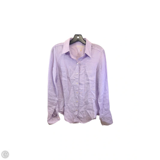 Top Long Sleeve Designer By Lilly Pulitzer In Purple, Size: Xs