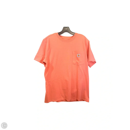 Top Short Sleeve Basic By Carhartt In Peach, Size: L