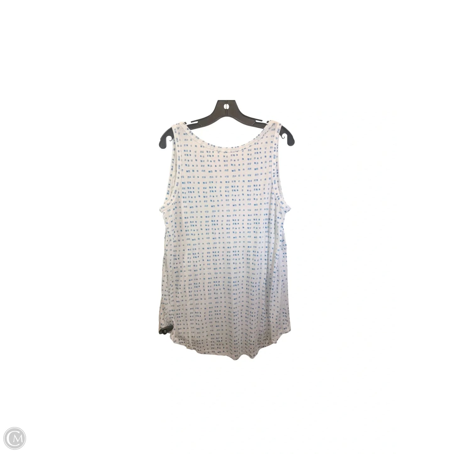 Tank Top By Ana In Blue & White, Size: Xl