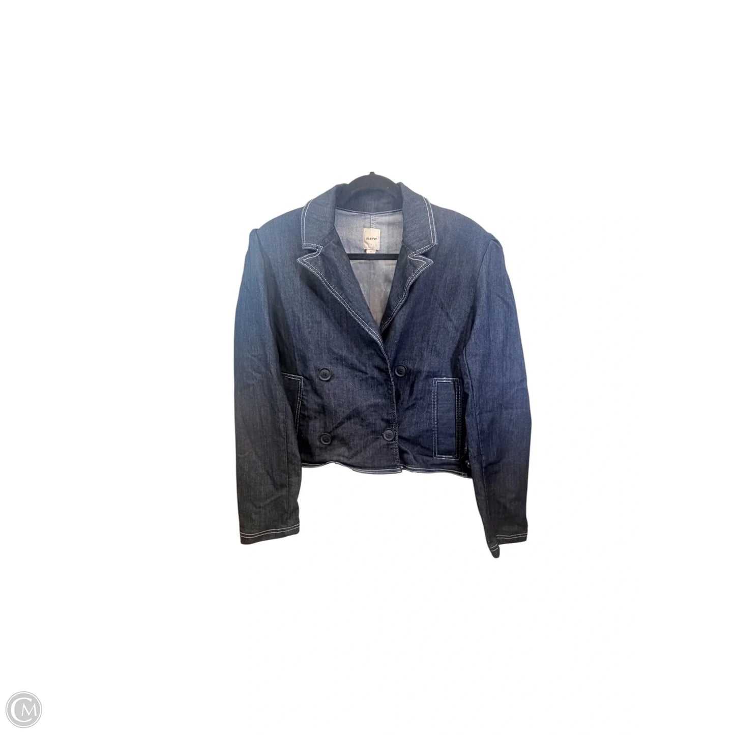 Blazer By Maeve In Blue Denim, Size: M