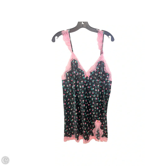 Nightgown By Betsey Johnson In Floral Print, Size: L