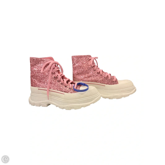 Shoes Luxury Designer By Alexander Mcqueen In Pink, Size: 11