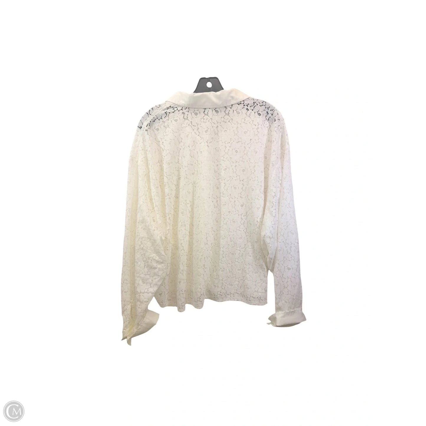 Top Long Sleeve By Old Navy In Cream, Size: Xxl