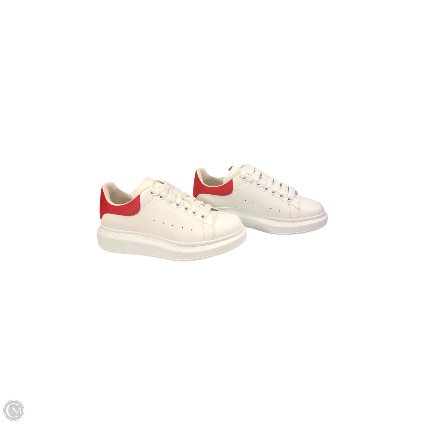 Shoes Designer By Alexander Mcqueen In Red & White, Size: 9