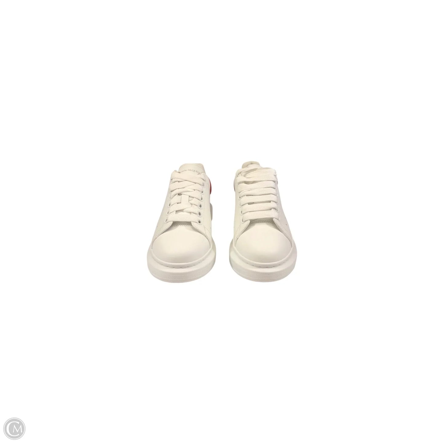 Shoes Designer By Alexander Mcqueen In Red & White, Size: 9
