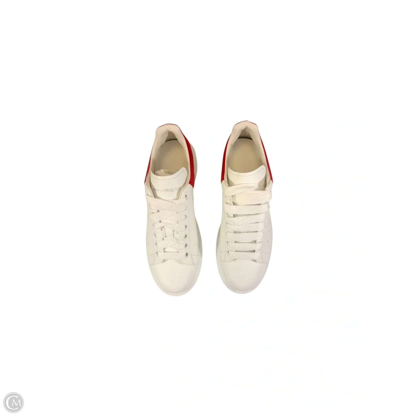 Shoes Designer By Alexander Mcqueen In Red & White, Size: 9