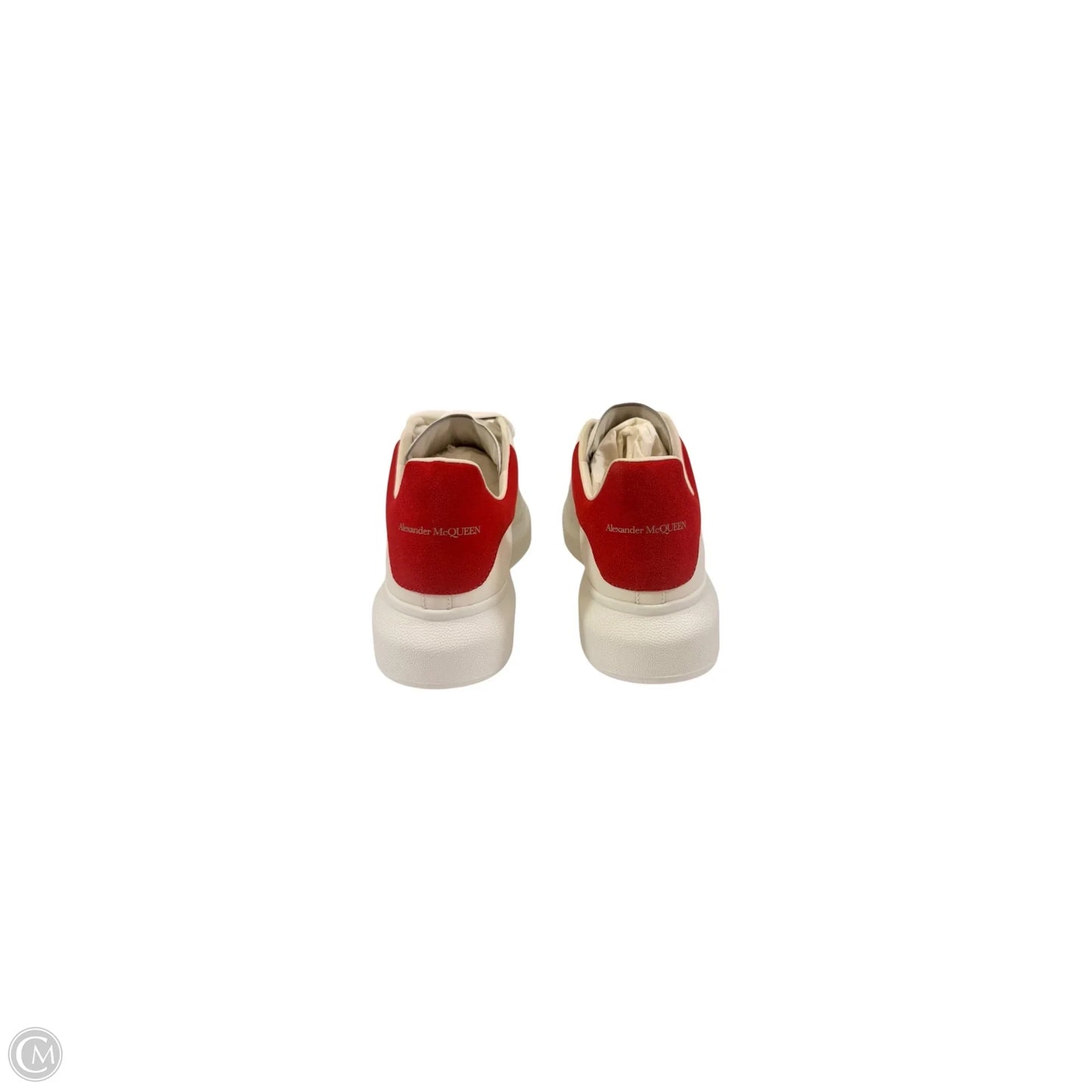 Shoes Designer By Alexander Mcqueen In Red & White, Size: 9