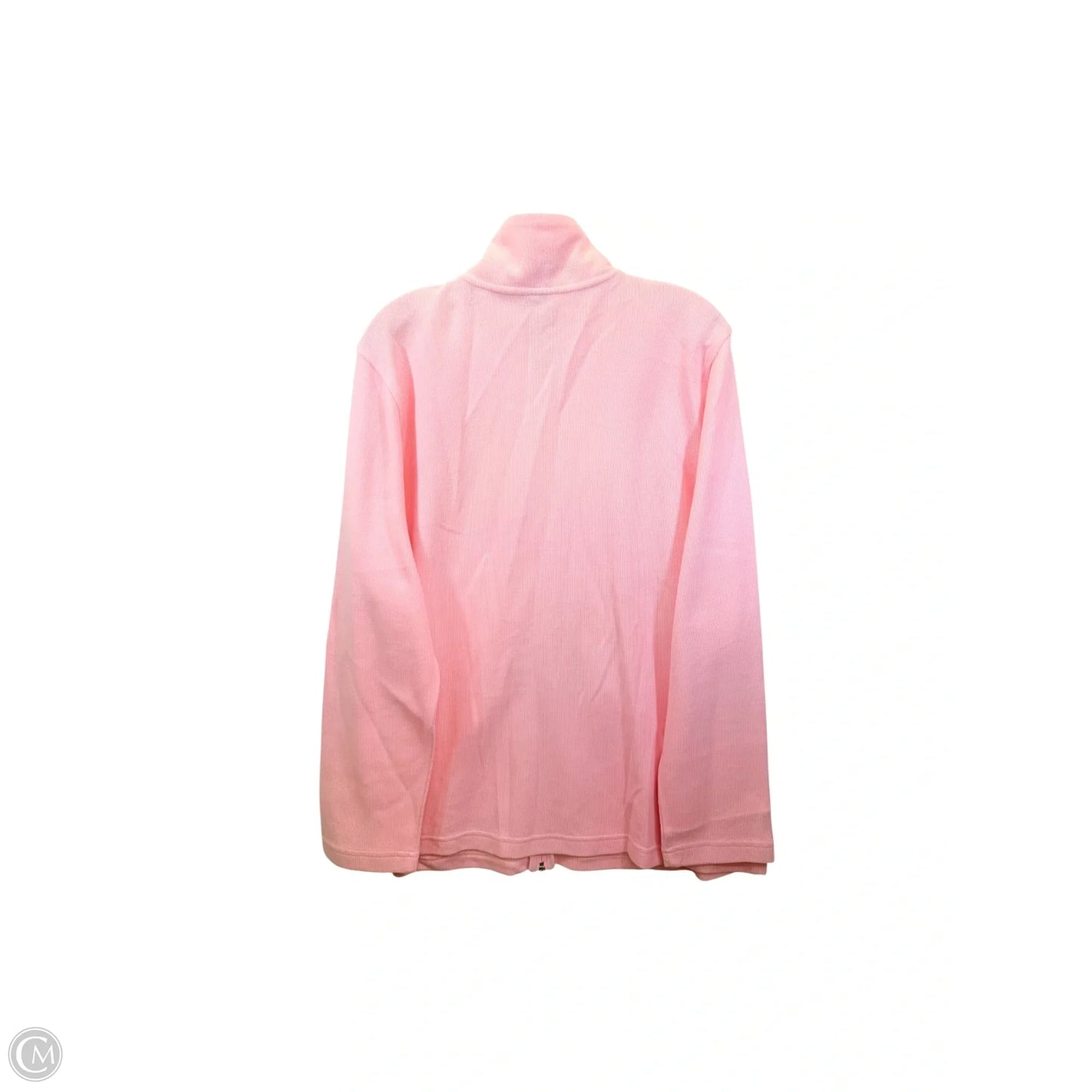 Athletic Jacket By Laura Scott In Pink, Size: Xl