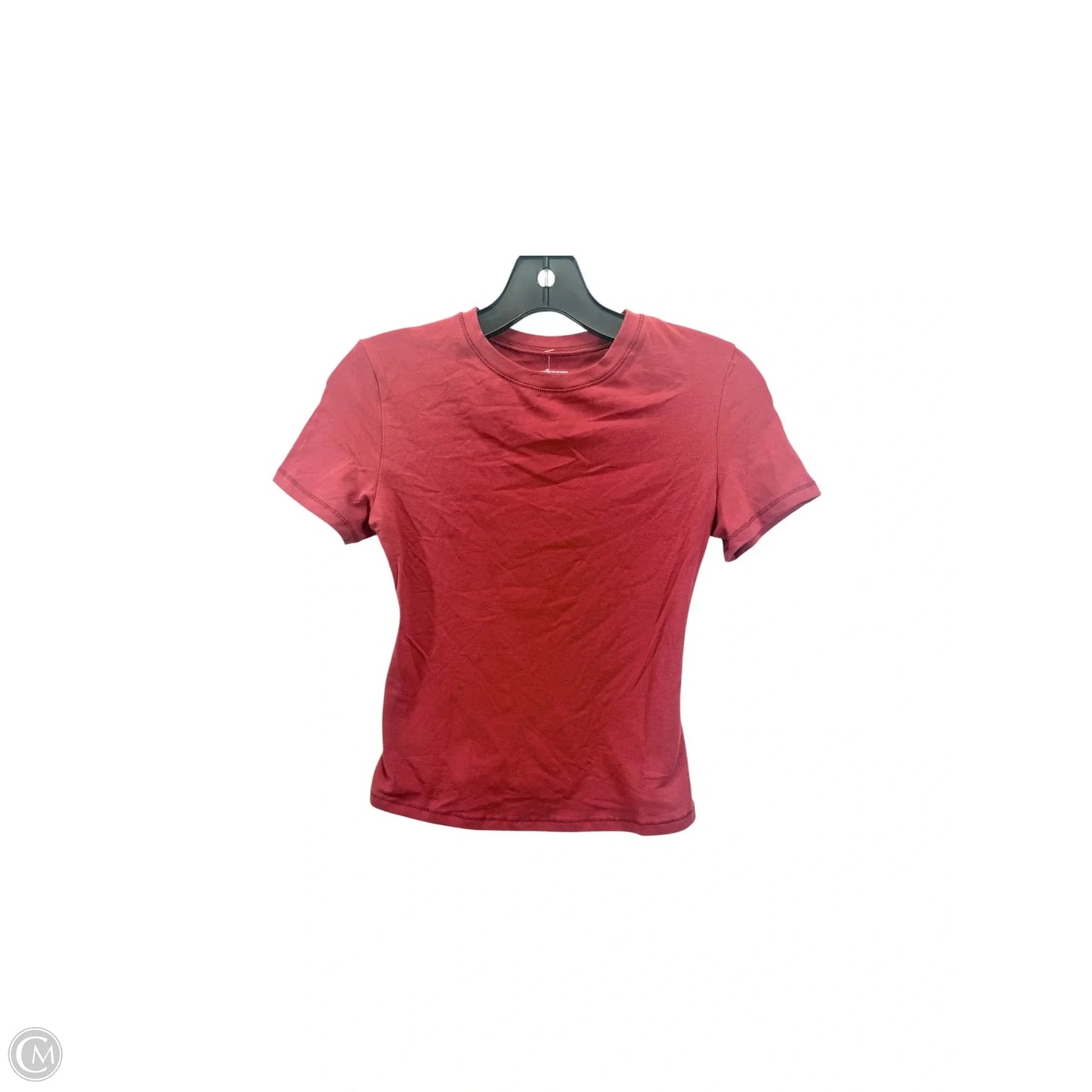 Top Short Sleeve Basic By PrettyGuide In Red, Size: S