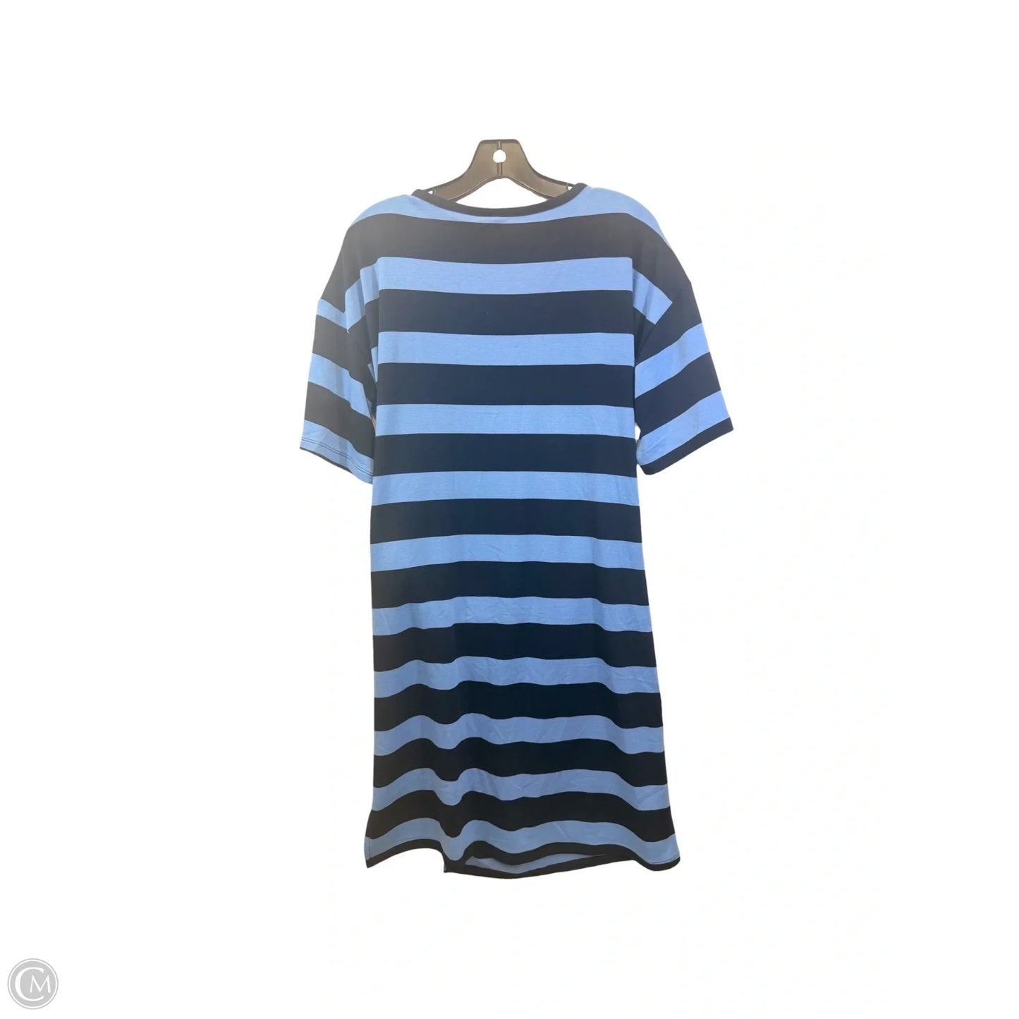 Dress Casual Midi By Life Style Fashions Inc In Striped Pattern, Size: L