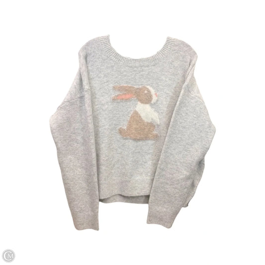 Sweater By Wishlist In Grey & Tan, Size: L
