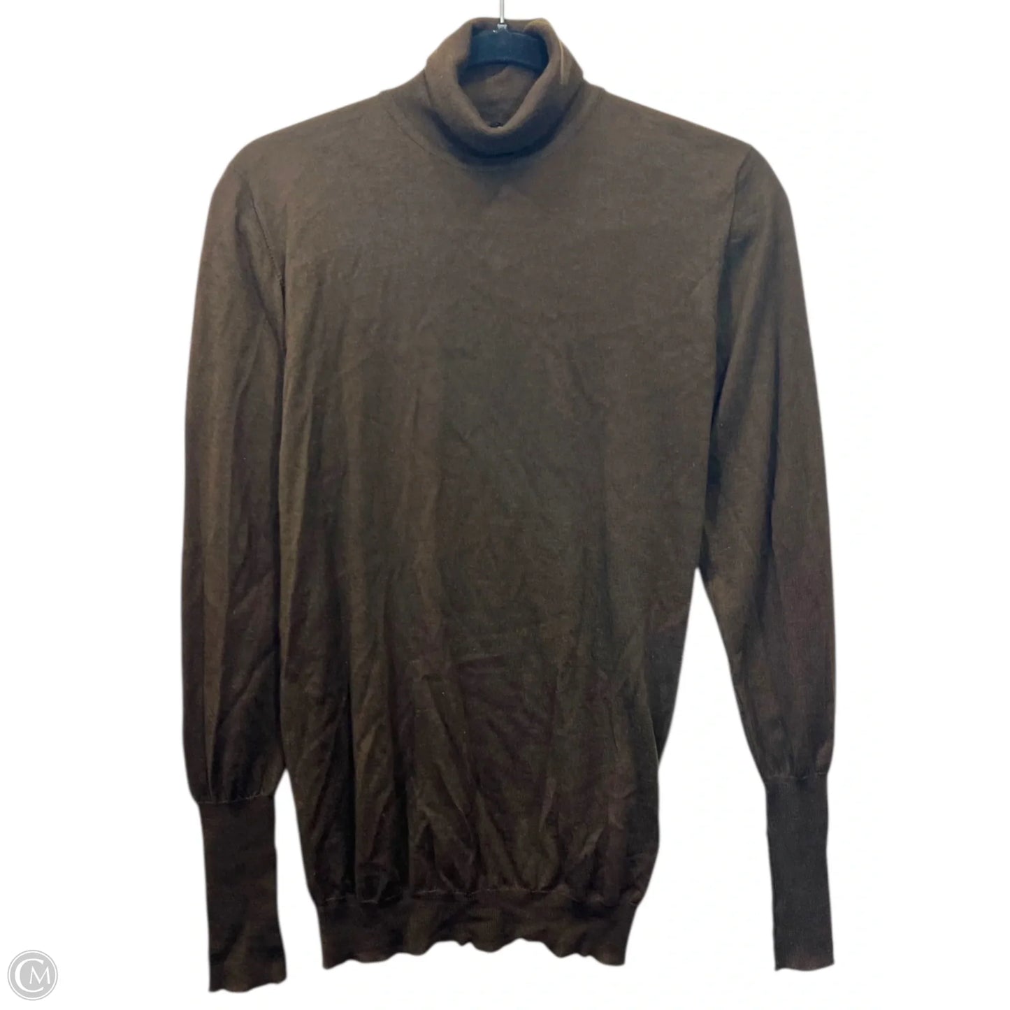 Top Long Sleeve Luxury Designer By Chanel In Brown, Size: S