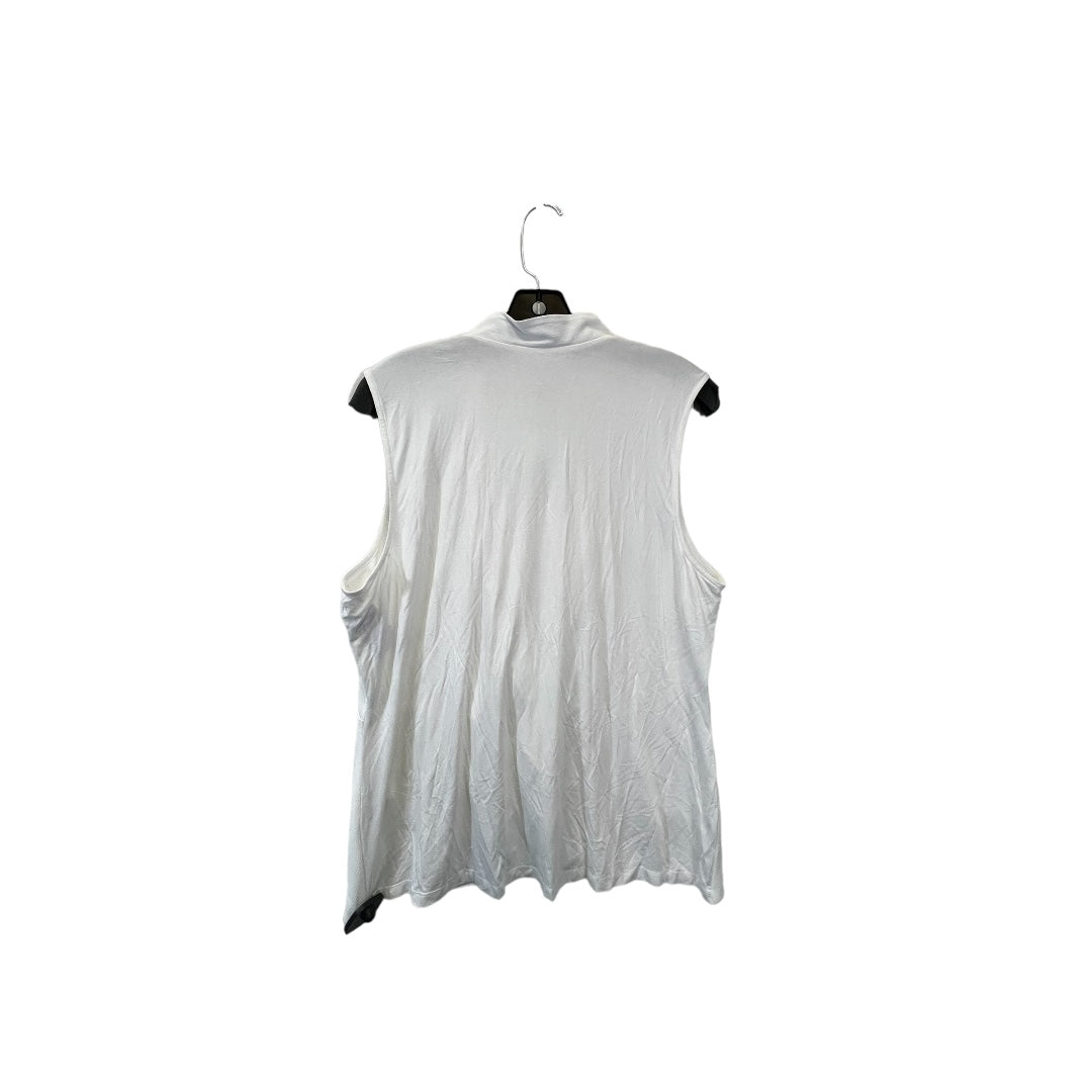 Cream Top Sleeveless Calvin Klein, Size Xl