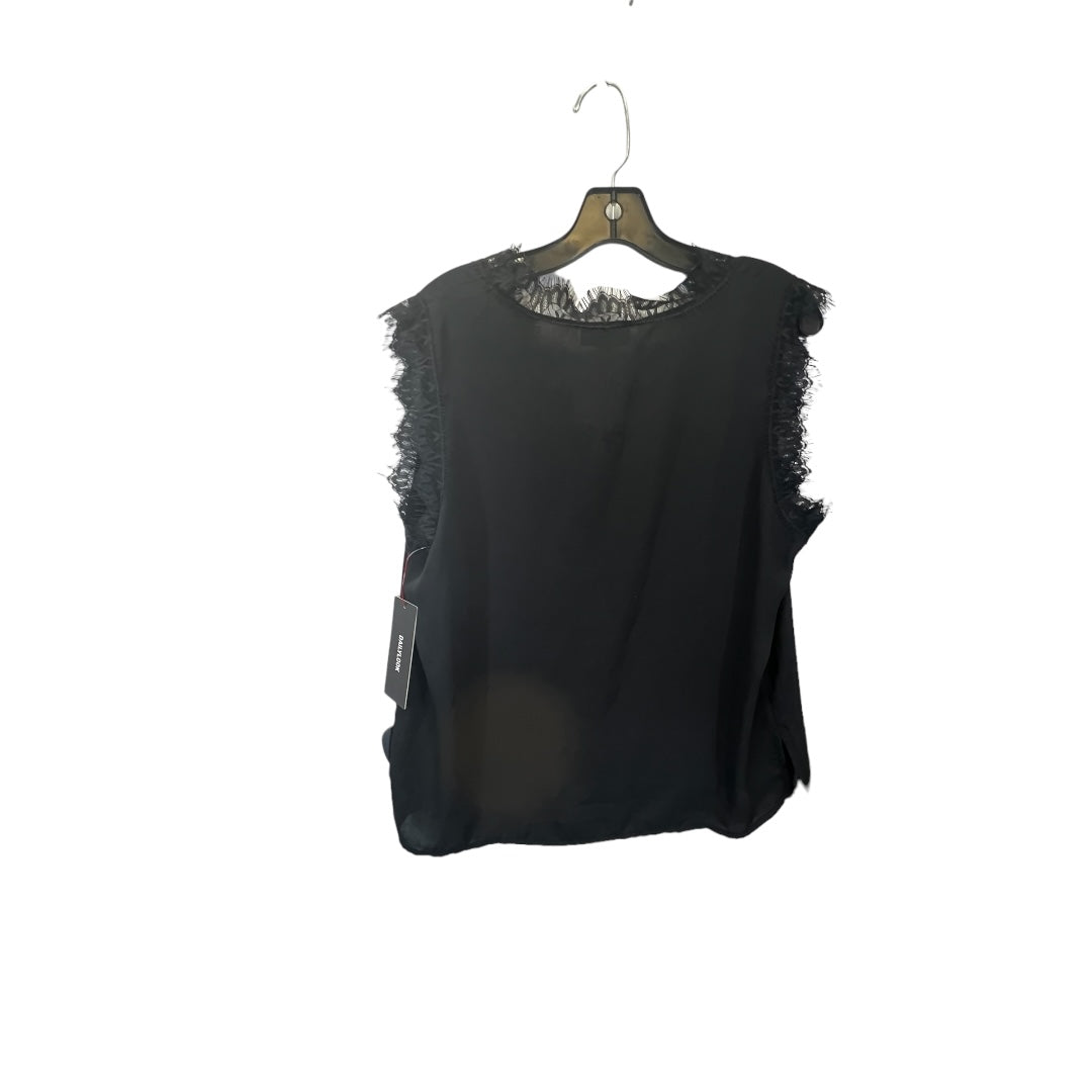 Black Top Sleeveless Veronica M, Size L