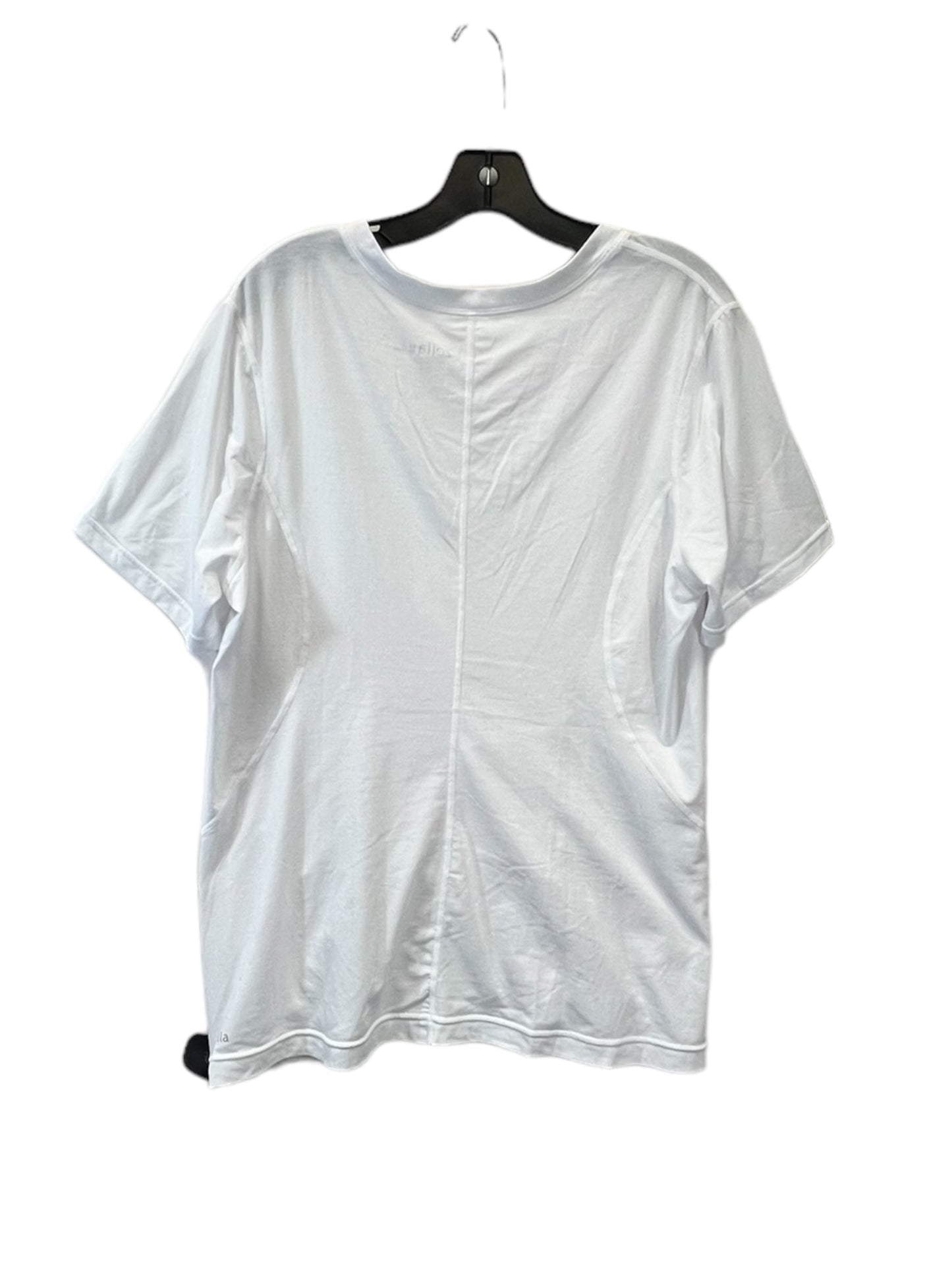 White Top Short Sleeve Basic Zella, Size 2x