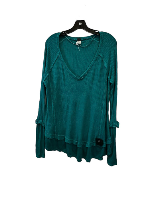 Green Tunic Long Sleeve We The Free, Size Xs
