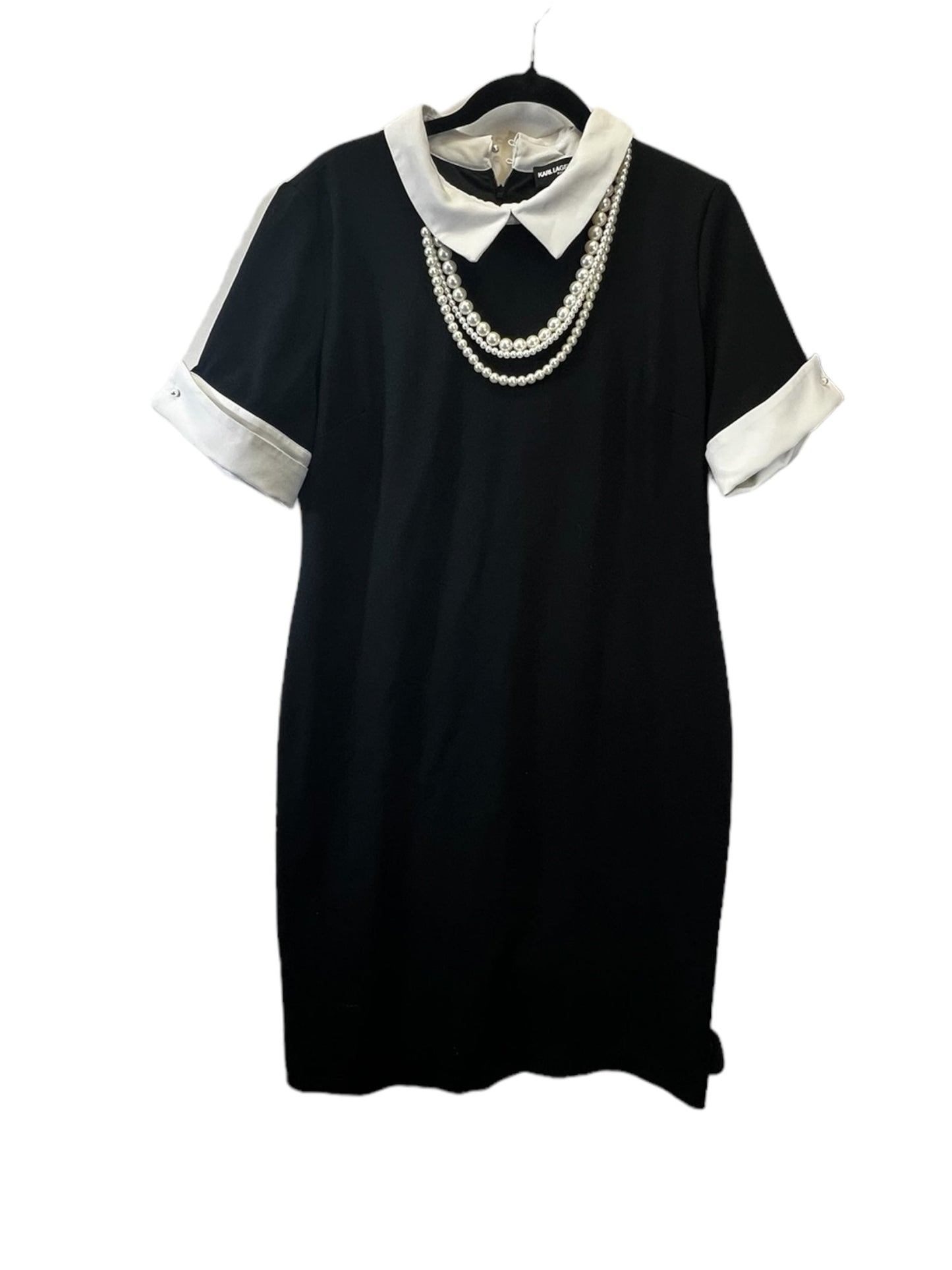 Black Dress Designer Karl Lagerfeld, Size Xl
