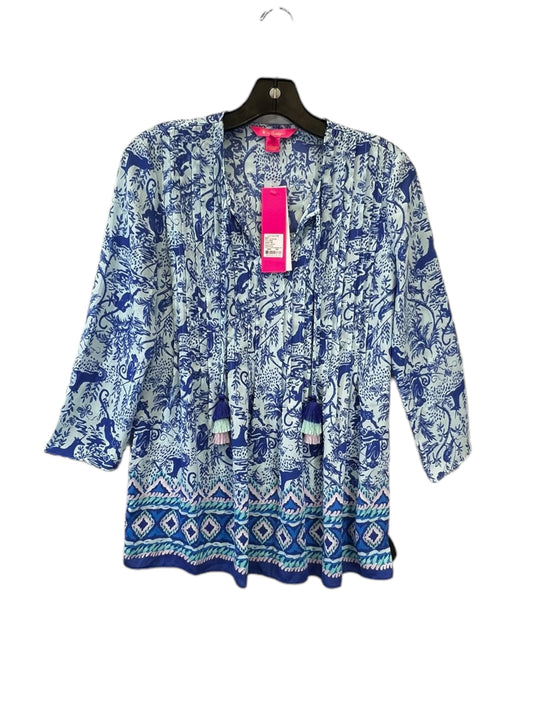 Blue Top Long Sleeve Lilly Pulitzer, Size Xxs